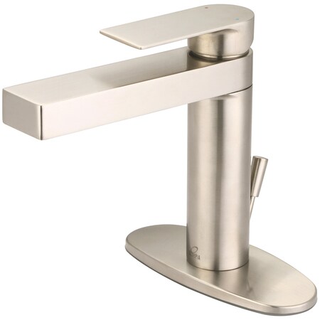 Olympia Single Handle Lavatory Faucet in PVD Brushed Nickel L-6002-WD-BN